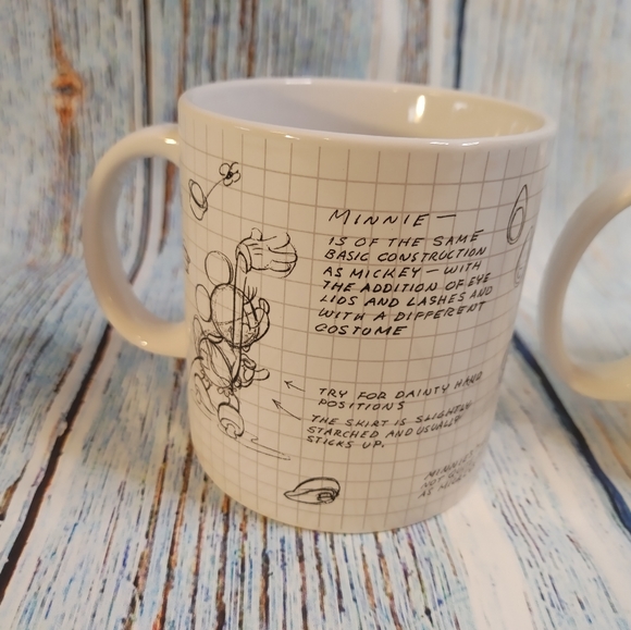 Disney Dining 3 Minniemickey Mouse Disney Sketchbook Mugs Lg 2